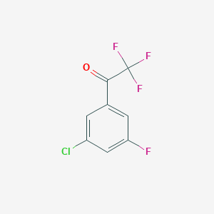molecular formula C8H3ClF4O B1302666 3'-Chloro-5'-fluoro-2,2,2-trifluoroacetophenone CAS No. 845823-07-6