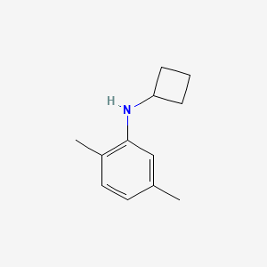 molecular formula C12H17N B13026707 N-cyclobutyl-2,5-dimethylaniline 