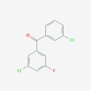 molecular formula C13H7Cl2FO B1302690 3,3'-Dichloro-5-fluorobenzophenone CAS No. 844884-96-4