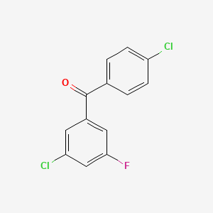 molecular formula C13H7Cl2FO B1302691 3,4'-Dichloro-5-fluorobenzophenone CAS No. 844885-02-5