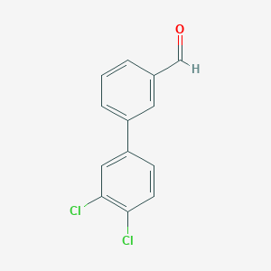 molecular formula C13H8Cl2O B1302698 3',4'-Dichlorobiphenyl-3-carbaldehyde CAS No. 476490-05-8