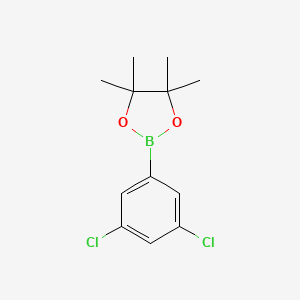 molecular formula C12H15BCl2O2 B1302704 2-(3,5-Dichlorophenyl)-4,4,5,5-tetramethyl-1,3,2-dioxaborolane CAS No. 68716-51-8