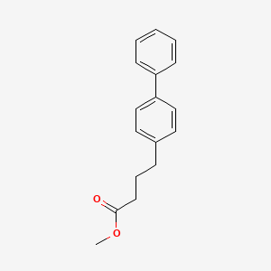 molecular formula C17H18O2 B13027073 4-(4-Biphenylyl)butanoic acid methyl ester CAS No. 20637-07-4