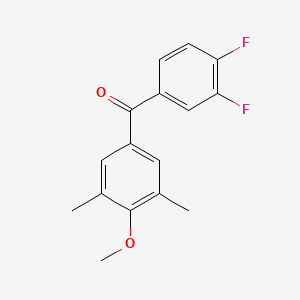 3,4-Difluoro-3',5'-dimethyl-4'-methoxybenzophenone