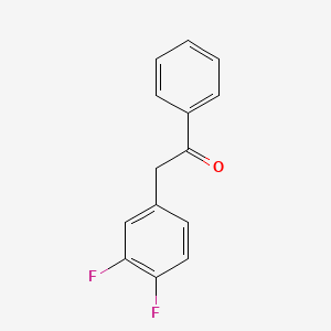 molecular formula C14H10F2O B1302726 2-(3,4-Difluorophenyl)-1-phenylethanone CAS No. 845781-26-2