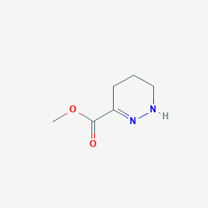molecular formula C6H10N2O2 B130273 Methyl 1,4,5,6-tetrahydropyridazine-3-carboxylate CAS No. 154811-77-5