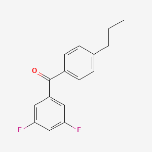 3,5-Difluoro-4'-n-propylbenzophenone