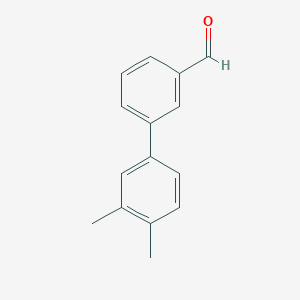 molecular formula C15H14O B1302755 3',4'-Dimethylbiphenyl-3-carbaldehyde CAS No. 343604-07-9
