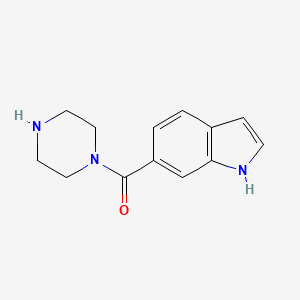 molecular formula C13H15N3O B1302802 6-[(Piperazin-1-yl)carbonyl]-1h-indole CAS No. 633322-11-9