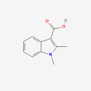 molecular formula C11H11NO2 B1302804 1,2-Dimethylindole-3-carboxylic acid CAS No. 20357-15-7