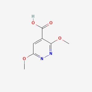 molecular formula C7H8N2O4 B1302806 3,6-dimethoxypyridazine-4-carboxylic Acid CAS No. 89694-24-6