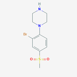 1-[2-Bromo-4-(methylsulfonyl)phenyl]piperazine