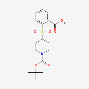 2-((1-(tert-Butoxycarbonyl)piperidin-4-yl)sulfonyl)benzoic acid