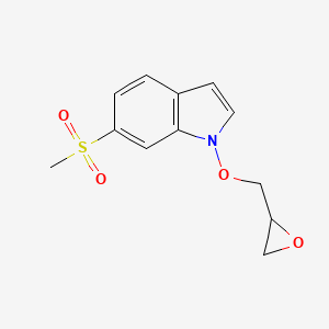 molecular formula C12H13NO4S B1302822 6-(Methylsulfonyl)-1-(oxiran-2-ylmethoxy)-1H-indole CAS No. 849924-91-0