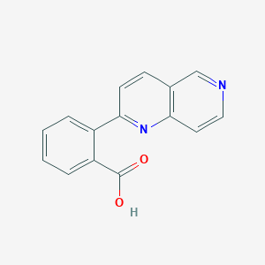 molecular formula C15H10N2O2 B1302823 2-(1,6-Naphthyridin-2-yl)benzoic acid CAS No. 392233-76-0