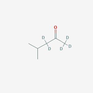 molecular formula C₆H₇D₅O B130285 2-Pentanone, 4-methyl-1,1,1,3,3-d5- CAS No. 4840-81-7