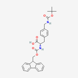molecular formula C30H32N2O6 B1302859 Fmoc-4-(Boc-aminomethyl)-L-phenylalanine CAS No. 204715-91-3