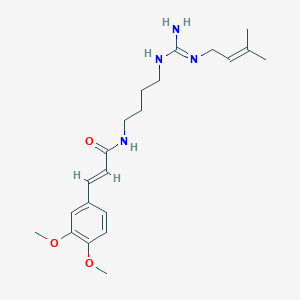 molecular formula C21H32N4O3 B130286 Caracasanamide CAS No. 146269-39-8