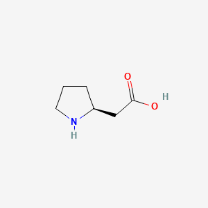 molecular formula C6H11NO2 B1302860 (S)-2-(Pyrrolidin-2-yl)acetic acid CAS No. 56633-75-1