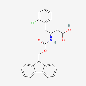 (S)-3-((((9H-Fluoren-9-yl)methoxy)carbonyl)amino)-4-(2-chlorophenyl)butanoic acid