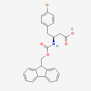 (S)-3-((((9H-Fluoren-9-yl)methoxy)carbonyl)amino)-4-(4-bromophenyl)butanoic acid