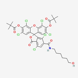 molecular formula C37H35Cl6NO9 B13028715 Hex-CL-6-fam-OH 