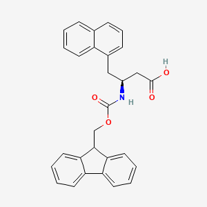 (S)-3-((((9H-Fluoren-9-yl)methoxy)carbonyl)amino)-4-(naphthalen-1-yl)butanoic acid