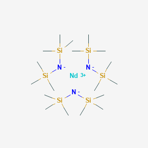 molecular formula C18H54N3NdSi6 B130288 Tris[bis(trimethylsilyl)amino] neodymium(III) CAS No. 148274-47-9