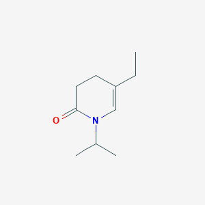 molecular formula C10H17NO B130289 5-Ethyl-1-propan-2-yl-3,4-dihydropyridin-2-one CAS No. 143818-35-3