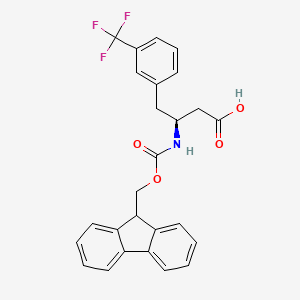 (S)-3-((((9H-fluoren-9-yl)methoxy)carbonyl)amino)-4-(3-(trifluoromethyl)phenyl)butanoic acid