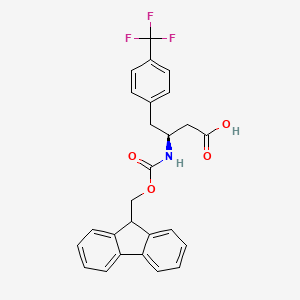 (S)-3-((((9H-Fluoren-9-yl)methoxy)carbonyl)amino)-4-(4-(trifluoromethyl)phenyl)butanoic acid