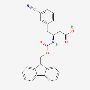 (S)-3-((((9H-Fluoren-9-yl)methoxy)carbonyl)amino)-4-(3-cyanophenyl)butanoic acid