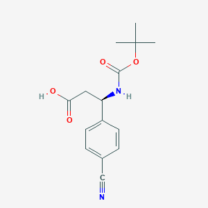 (R)-3-((tert-Butoxycarbonyl)amino)-3-(4-cyanophenyl)propanoic acid