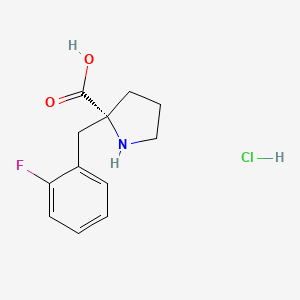 (R)-2-(2-Fluorobenzyl)pyrrolidine-2-carboxylic acid hydrochloride