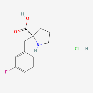 (R)-2-(3-Fluorobenzyl)pyrrolidine-2-carboxylic acid hydrochloride
