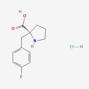 (R)-2-(4-Fluorobenzyl)pyrrolidine-2-carboxylic acid hydrochloride