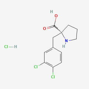 (R)-2-(3,4-Dichlorobenzyl)pyrrolidine-2-carboxylic acid hydrochloride