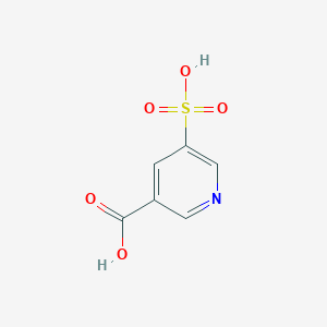 molecular formula C6H5NO5S B1302950 5-Sulfonicotinic acid CAS No. 4833-92-5