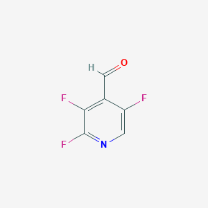 molecular formula C6H2F3NO B1302958 2,3,5-Trifluoropyridine-4-carbaldehyde CAS No. 266312-20-3