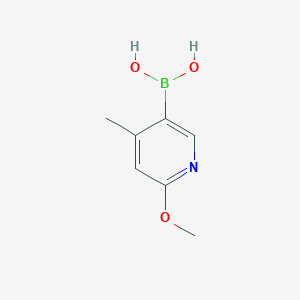 molecular formula C7H10BNO3 B1302967 6-Methoxy-4-methylpyridin-3-ylboronic acid CAS No. 503184-35-8