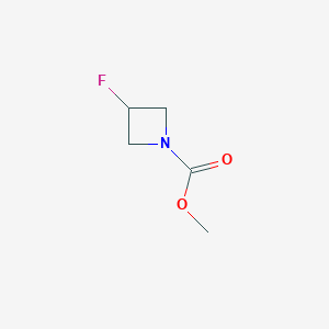 molecular formula C5H8FNO2 B13029795 Methyl 3-fluoroazetidine-1-carboxylate 