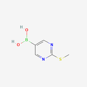 molecular formula C5H7BN2O2S B1302980 2-(Methylthio)pyrimidine-5-boronic acid CAS No. 348098-29-3