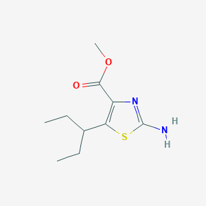 Methyl 2-amino-5-(1-ethylpropyl)-1,3-thiazole-4-carboxylate