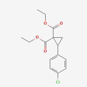 molecular formula C15H17ClO4 B1303010 Diethyl 2-(4-chlorophenyl)cyclopropane-1,1-dicarboxylate CAS No. 74444-83-0