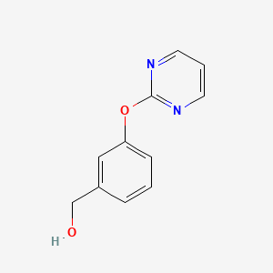 molecular formula C11H10N2O2 B1303014 [3-(2-Pyrimidinyloxy)phenyl]methanol CAS No. 82440-25-3