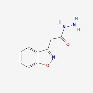 molecular formula C9H9N3O2 B1303015 2-(1,2-苯并恶唑-3-基)乙酰肼 CAS No. 23008-70-0
