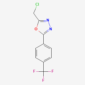 molecular formula C10H6ClF3N2O B1303016 2-(Chloromethyl)-5-[4-(trifluoromethyl)phenyl]-1,3,4-oxadiazole CAS No. 753479-67-3