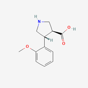(3S,4R)-4-(2-methoxyphenyl)pyrrolidine-3-carboxylic acid