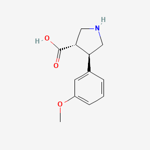 (3S,4R)-4-(3-methoxyphenyl)pyrrolidine-3-carboxylic acid