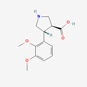 (3S,4R)-4-(2,3-dimethoxyphenyl)pyrrolidine-3-carboxylic acid